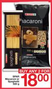 Spar Macaroni Or Spaghetti-2X500g
