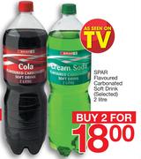 Spar Flavoured Carbonated Soft Drink (Selected)-2X2L