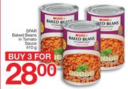 Spar Baked Beans In Tomato Sauce-3X410g