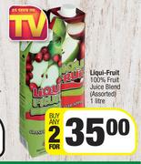 Liqui-Fruit 100% Fruit Juice Blend (Assorted)-For Any 2 x 1Ltr