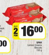 Spar Lemon Creams Biscuits-For 2 x 150g