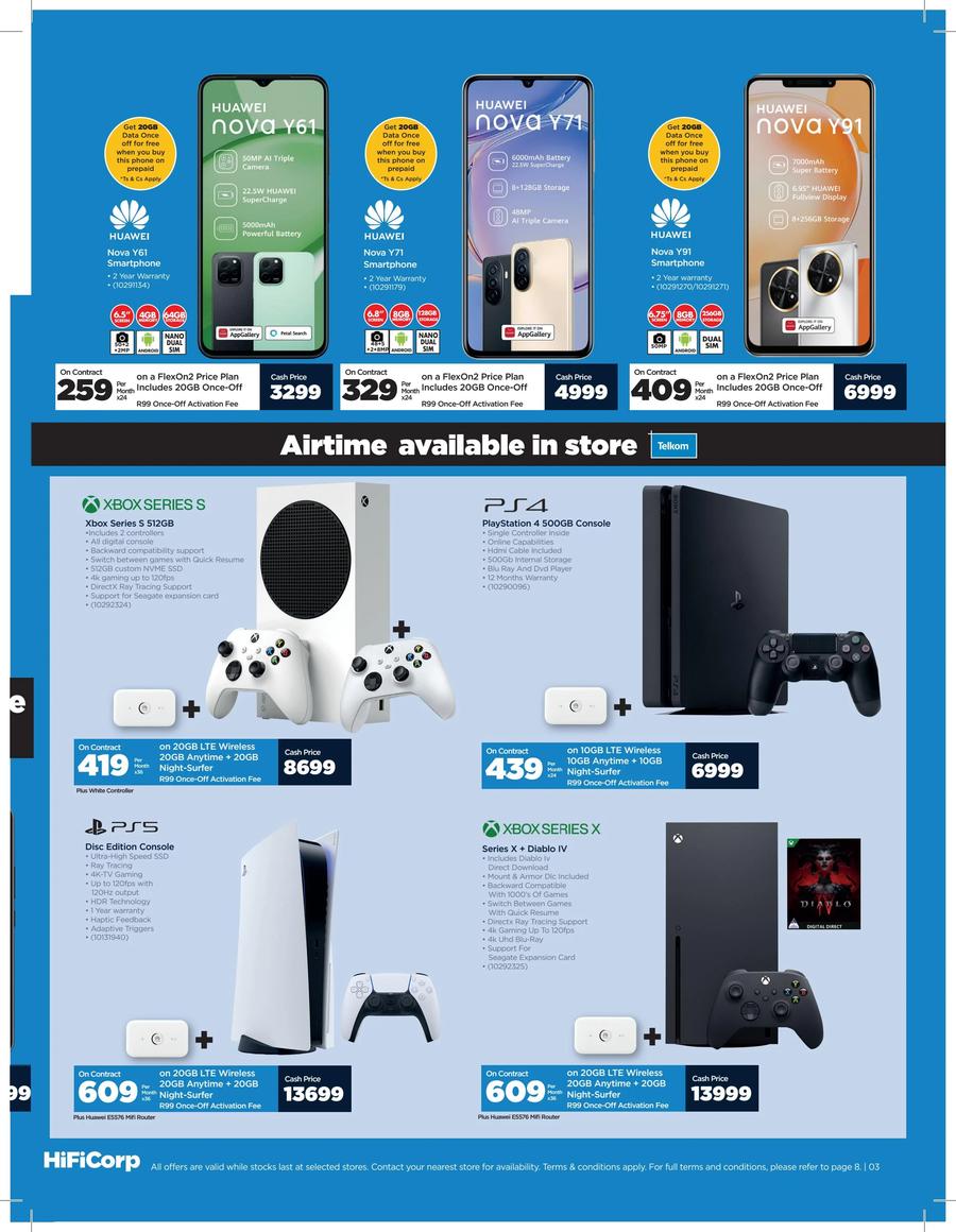 HiFi Corp Amazing Deals On Contract Telkom 01 November 30 November 