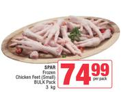 Spar Frozen Chicken Feet (Small) Bulk Pack-3Kg Per Pack