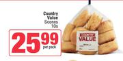 Country Value Scones-10 Per Pack