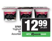 Spar Yoghurt Assorted-6 Per Pack