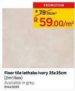 Floor Tile Lethabo Ivory-35 x 35cm(2Sqm/Box) Per Sqm