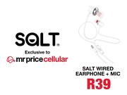 Salt Wired Earphone + Mic
