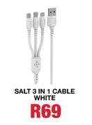 Salt 3 In 1 Cable White