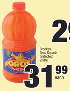 Brookes Oros Squash (Selected)-2Ltr Each