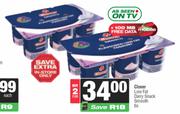 Clover Low Fat Dairy Snack Smooth-For 2 x 6s