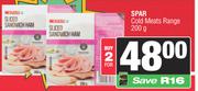 Spar Cold Meats Range-For 2 x 200g