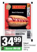 Eskort Red Or Smoked Viennas-500g