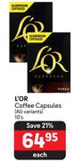 L'OR Coffee Capsules (All Variants)-10's Each