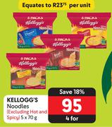 Kellogg's Noodles (Excluding Hot And Spicy)-For 4 x 5 x 70g