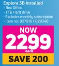 DSTV Explora 3B Installed