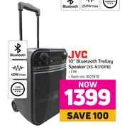 JVC 10" Bluetooth Trolley Speaker XS-N310PB