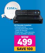 DSTV HD Decoder Installed