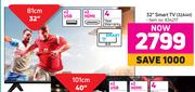 Hisense 32" (81cm) Smart TV 32A4H