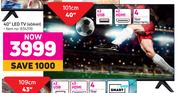 Hisense 40" (101cm) LED TV 40A4H