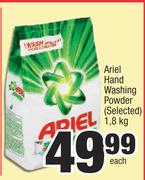 Ariel Hand Washing Powder (Selected)-1.8kg Each
