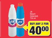 Jik Bleach (Selected)-For Any 2 x 750ml