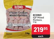 Econo IQF Mixed Portions-5Kg
