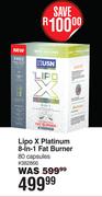 USN Lipo X Platinum 8 In 1 Fat Burner 80 Capsules