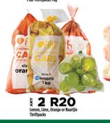 Lemon, Lime, Orange Or Naartjie Thriftpacks-For 2