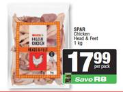 Spar Chicken Head & Feet-1kg Per Pack