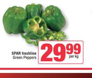Spar Freshline Green Peppers-Per Kg