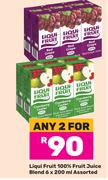 Liqui Fruit 100% Fruit Juice Blend Assorted-For Any 2 x 6x 200ml