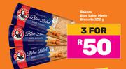 Bakers Blue Label Marie Biscuits-For 3 x 200g