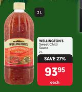 Wellington's Sweet Chilli Sauce-2Ltr 