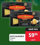 Fatti's & Moni's Lasagne-250g Each
