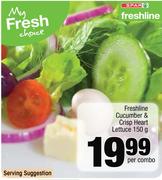 Freshline Cucumber & Crisp Heart Lettuce-150g Per Combo
