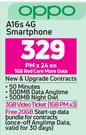 Oppo A16s 4G Smartphone-On 1GB RED Core More Data