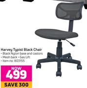 Harvey Typist Black Chair