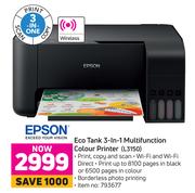 Epson Eco Tank 3-In-1 Multifunction Colour Printer L3150