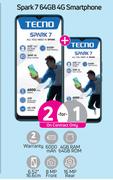 Techno Spark7 64GB 4G Smartphone-Each