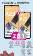 2xSamsung Galaxy A23 4G Smartphone-On 2GB Red Core More Data & Promo 65PM x 24