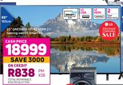 LG 65" (165cm) QNED806 100Hz HDMI 2.1 Gaming Web OS Smart TV