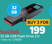 Sandisk 32GB USB Flash Drive 2.0-For 3