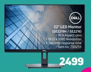 Dell 22" LED Monitor SE2219H/SE2216