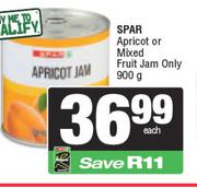 Spar Apricot Or Mixed Fruit Jam Only-900g