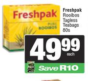 Freshpak Rooibos Tagless Teabags-80s