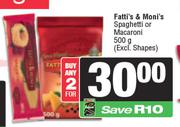 Fatti's & Moni's Spaghetti Or Macaroni-For 2 x 500g