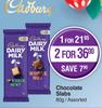 Cadbury Chocolate Slabs Assorted-For 1 x 80g