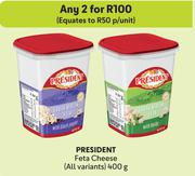 President Feta Cheese (All Variants)-For Any 2 x 400g