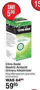 Citro Soda Gastric Antacid Urinary Alkalinizer Effervescent Granules-60g