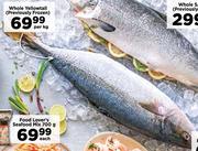 Whole Yellowtail (Previously Frozen)-Per Kg